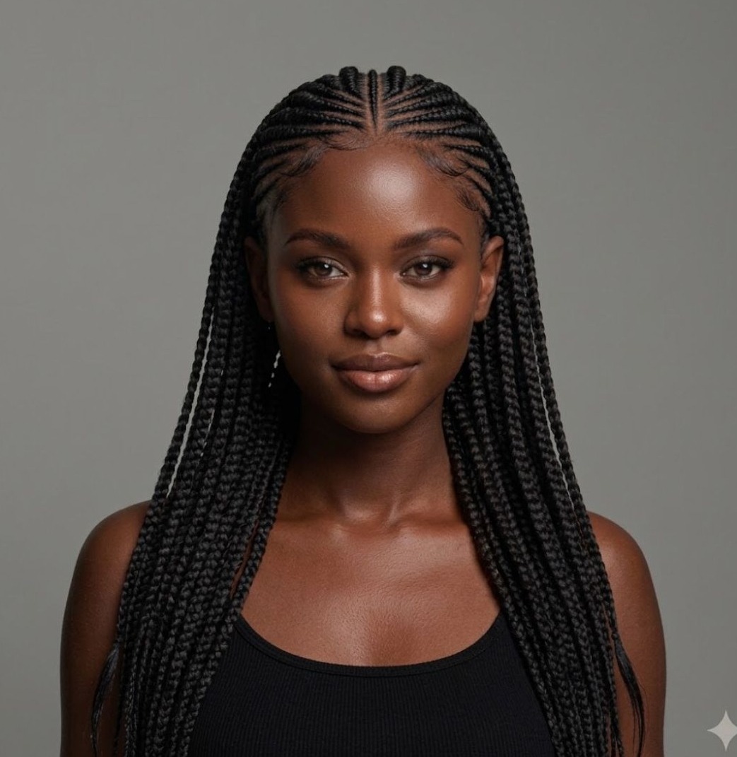 Straight Back Cornrows